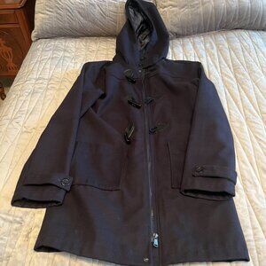 Navy Toggle Overcoat - Men's Small
